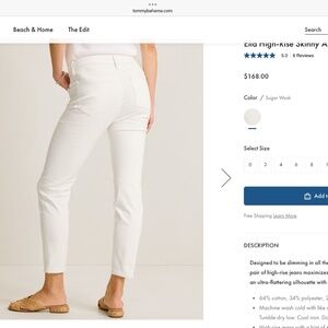 Tommy Bahama Ella High-Rise Skinny Ankle Jeans